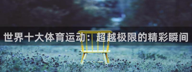利记官方正版app娱乐网站：世界十大体育运动：超越极