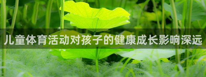 利记官网备用网址：儿童体育活动对孩子